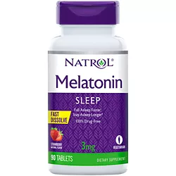 Advanced Melatonin – Fast Dissolve – Strawberry – 3 MG (90 Tablets)